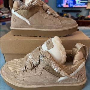 UGG Beige and White Sneakers